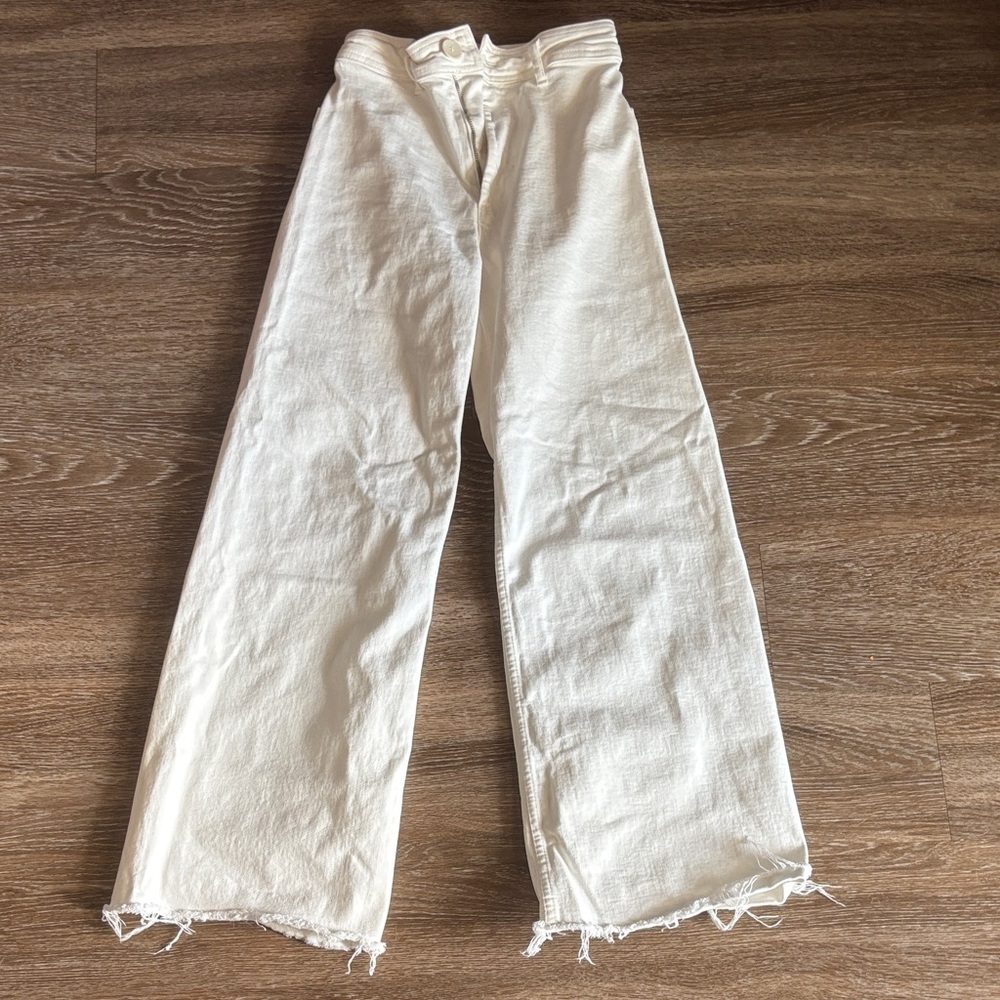 White High Rise Zara Jeans